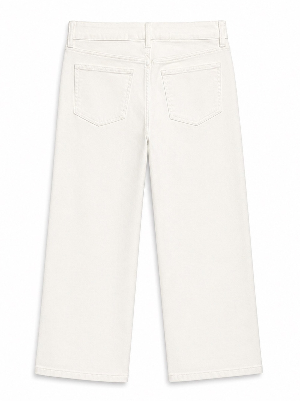 Kut From The Kloth Lucy Jeans White High Rise Wide Leg Crop Y2K Clean Girl Sz 8 - Picture 5 of 5